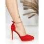 Sandale Dama cu Toc Subtire 6DC5 RED | MEI