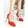 Sandale Dama cu Toc Subtire 6DC6 RED | MEI