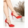Sandale Dama cu Toc Subtire 6DC6 RED | MEI