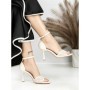 Sandale Dama cu Toc Subtire 5HLX66 BEIGE | MEI