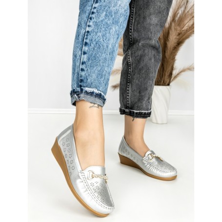 Pantofi Casual Dama JM079 PLATA | ANNALISE