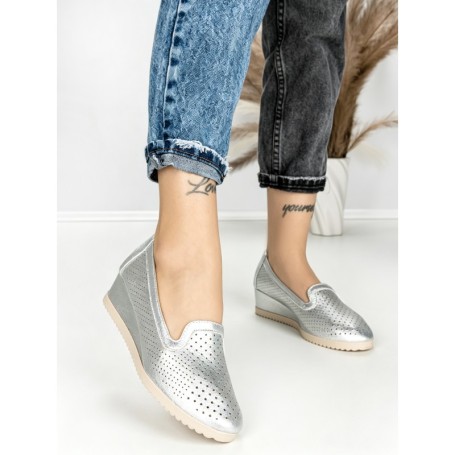 Pantofi cu Platforma JM220J PLATA | ANNALISE