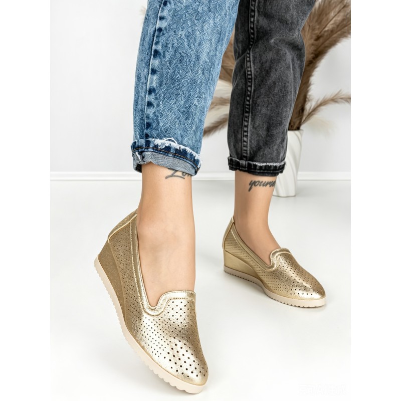 Pantofi cu Platforma JM220J ORO | ANNALISE