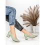 Pantofi cu Toc Gros JM881 GREEN | ANNALISE