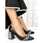 Pantofi cu Toc Gros DD89933 BLACK | ABLOOM