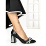 Pantofi cu Toc Gros DD89933 BLACK | ABLOOM