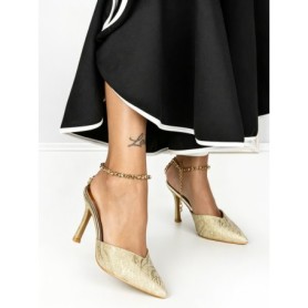 Pantofi Stiletto K712 GOLD | ABLOOM