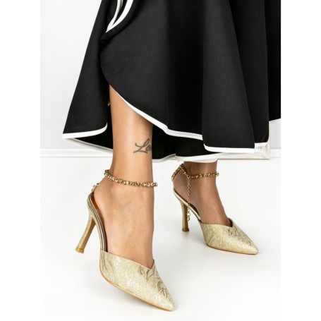 Pantofi Stiletto K712 GOLD | ABLOOM