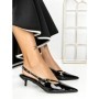 Pantofi cu Toc mic K726 BLACK | ABLOOM
