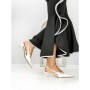 Pantofi cu Toc mic K726 WHITE | ABLOOM