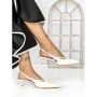 Pantofi cu Toc mic K726 WHITE | ABLOOM