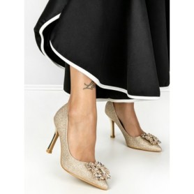 Pantofi Stiletto K705 GOLD | ABLOOM