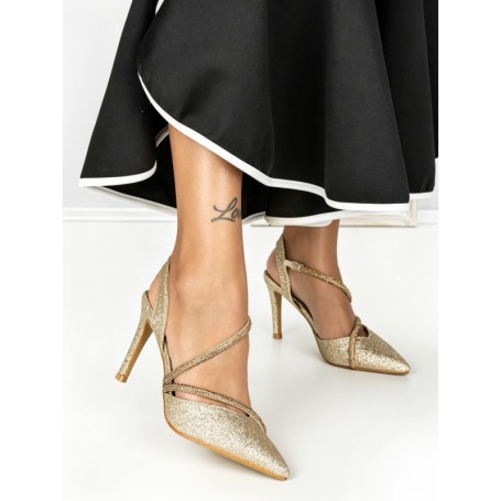 Pantofi Stiletto K702 GOLD | ABLOOM