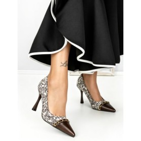 Pantofi Stiletto SY-12 BROWN | ABLOOM