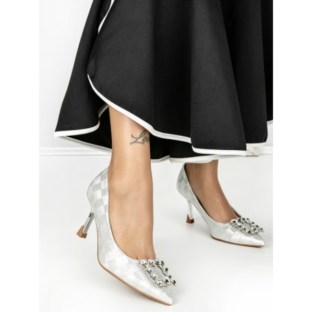Pantofi Stiletto L8569P SILVER | ABLOOM