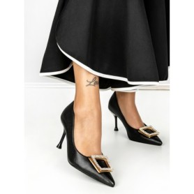Pantofi Stiletto A7847-1 BLACK | ABLOOM
