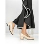 Pantofi cu Toc mic 77-557 BEIGE | CM