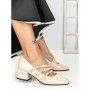 Pantofi cu Toc mic 77-557 BEIGE | CM