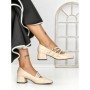 Pantofi cu Toc mic 77-557 BEIGE | CM