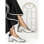 Pantofi cu Toc mic 77-557 SILVER | CM