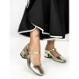 Pantofi cu Toc mic 77-554 GOLD | CM