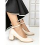 Pantofi cu Toc mic 77-559 BEIGE | CM