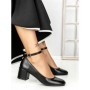 Pantofi cu Toc mic 77-559 BLACK | CM