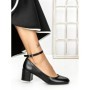 Pantofi cu Toc mic 77-559 BLACK | CM