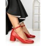 Pantofi cu Toc mic 77-559 RED | CM