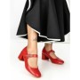 Pantofi cu Toc Gros 77-558 RED | CM