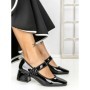Pantofi cu Toc mic 77-555 BLACK | CM
