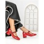 Pantofi cu Toc mic 77-555 RED | CM