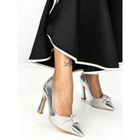 Pantofi Stiletto 77-553 SILVER | CM