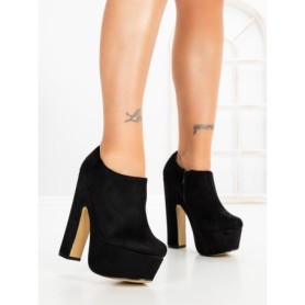 Botine cu Toc Gros 6716N NEGRO | STEPS HIGHER