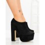 Botine cu Toc Gros 6716N NEGRO | STEPS HIGHER