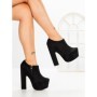 Botine cu Toc Gros 6716N NEGRO | STEPS HIGHER