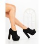 Botine cu Toc Gros 6716N NEGRO | STEPS HIGHER