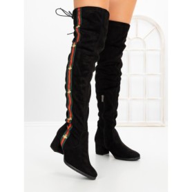 Cizme Dama cu Toc HFN-6128 BLACK | ANNALISE