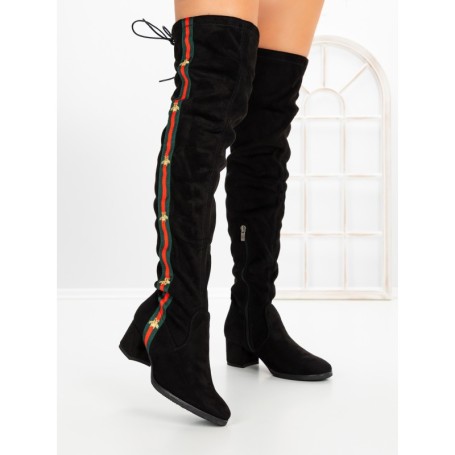 Cizme Dama cu Toc HFN-6128 BLACK | ANNALISE