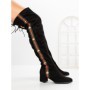 Cizme Dama cu Toc HFN-6128 BLACK | ANNALISE