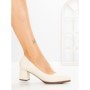 Pantofi cu Toc Gros JM588N BEZI | ANNALISE
