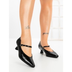 Pantofi cu Toc mic JM269E NEGRO | ANNALISE