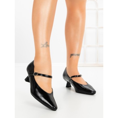 Pantofi cu Toc mic JM269E NEGRO | ANNALISE