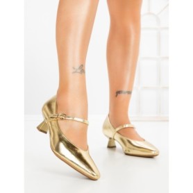 Pantofi cu Toc mic JM269E ORO | ANNALISE