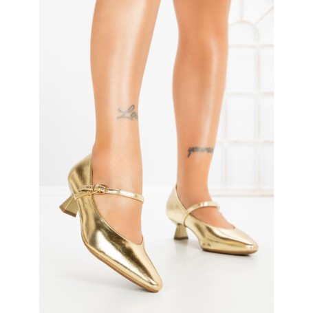 Pantofi cu Toc mic JM269E ORO | ANNALISE
