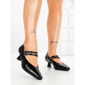 Pantofi cu Toc mic JM270E NEGRO | ANNALISE