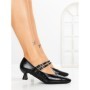 Pantofi cu Toc mic JM270E NEGRO | ANNALISE