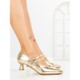 Pantofi cu Toc mic JM270E ORO | ANNALISE