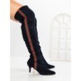 Cizme Dama cu Toc JM2136E AZUL | ANNALISE