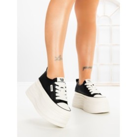 Pantofi Sport Dama cu Platforma 8668-16 BLACK | MEI
